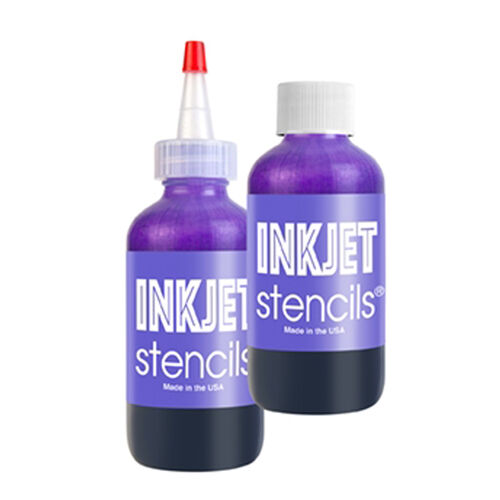 Stencils Bottle by Inkjet