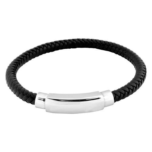 Black Braided Rock Bracelet