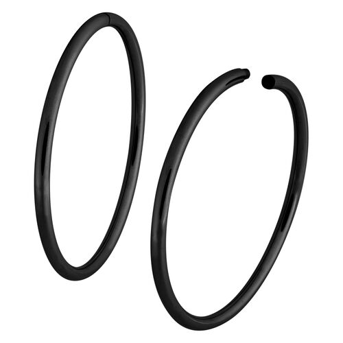 Hollowed Hoop Ring