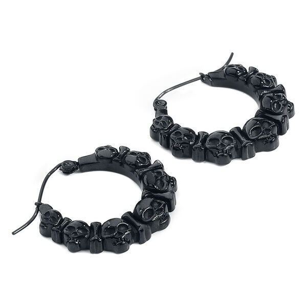 Steel Blackline® Skulls Earrings Black