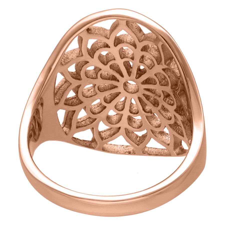 Rosé Golden Boho Flower Ring