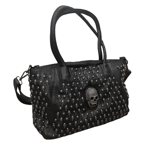 Skull Spiked Shopping Bag