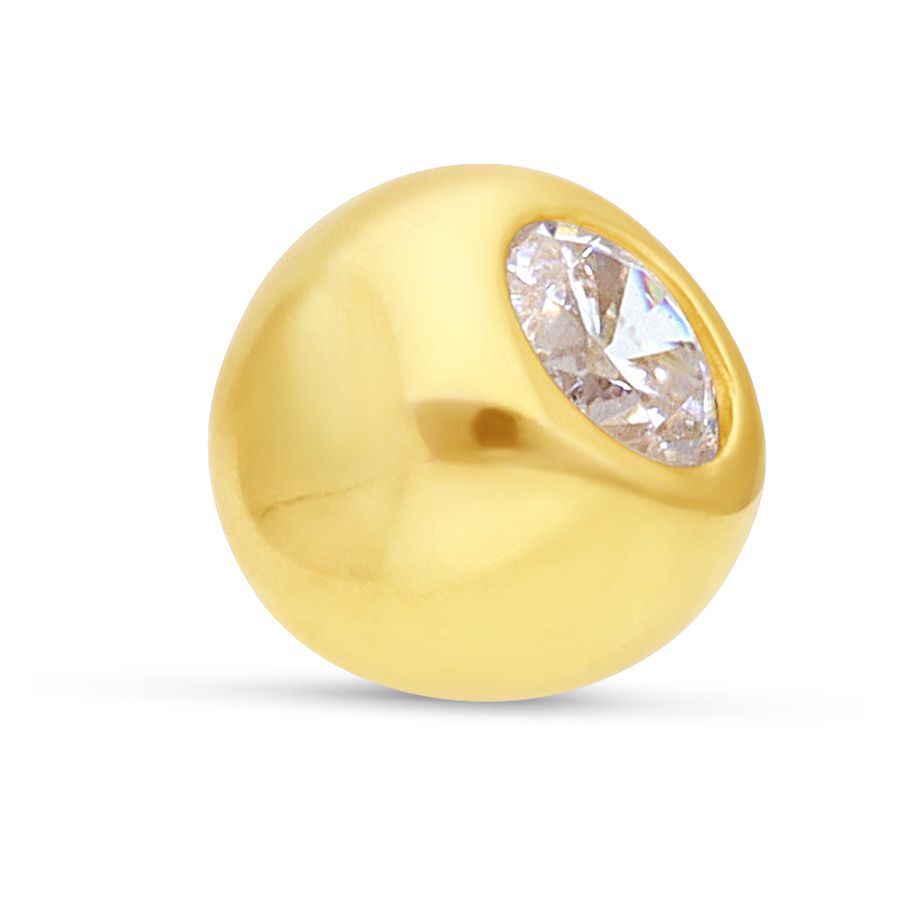 18k Threaded Ball 