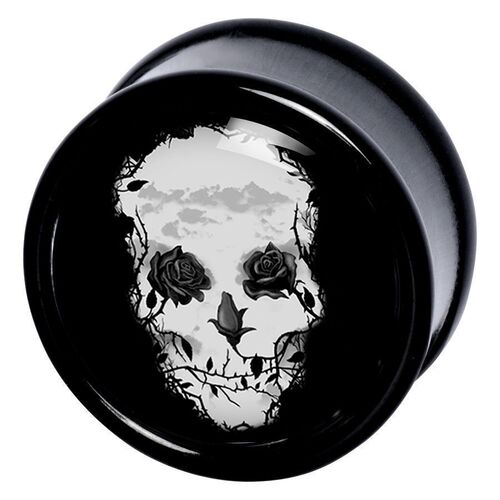 Black Roses Skull