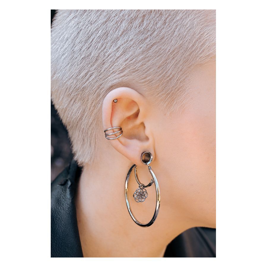 Steel Basicline® Thin-Edge Internally Threaded Flesh Tunnel