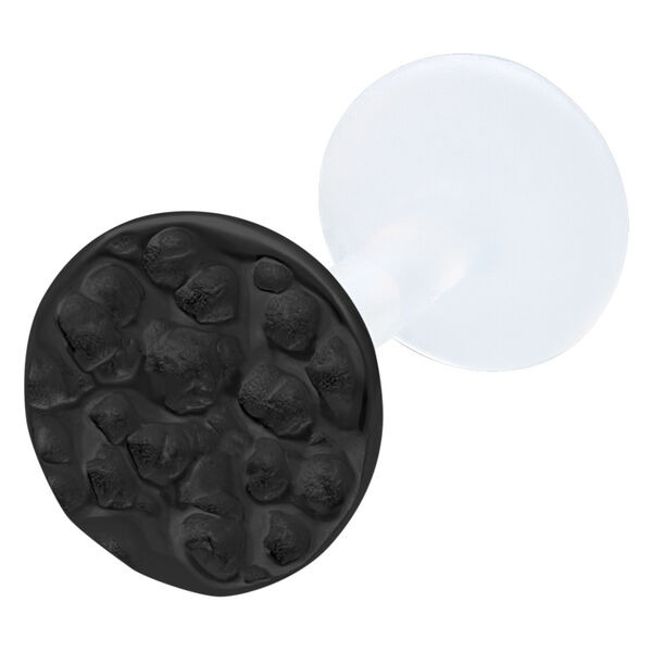 Big Circle Hammered Push Fit Labret