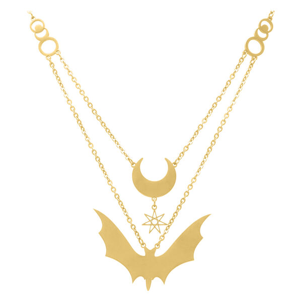 Crescent Moon Lovers Necklace