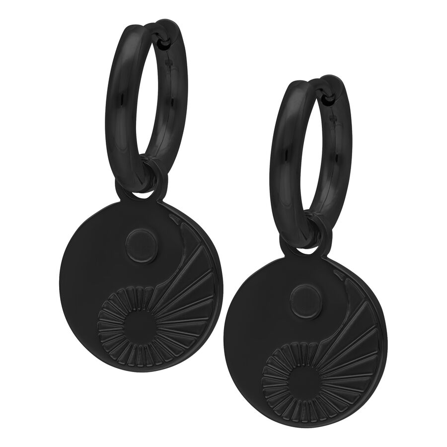 Little Yin Yang Hoops