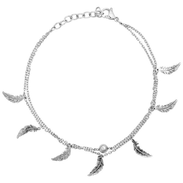 Feathers Multilayer Ankle Chain
