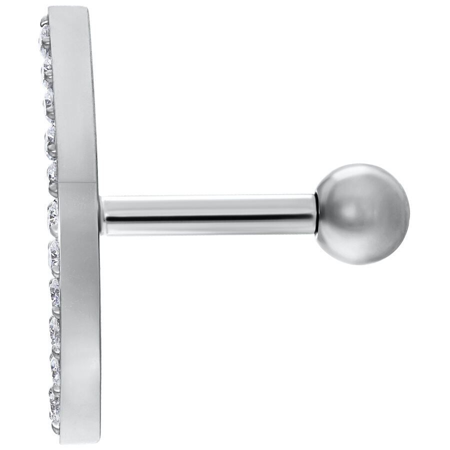 Crystal Bow Earbarbell 