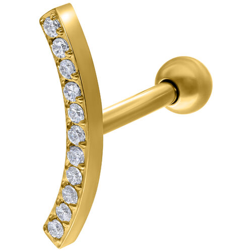 Crystal Bow Earbarbell 