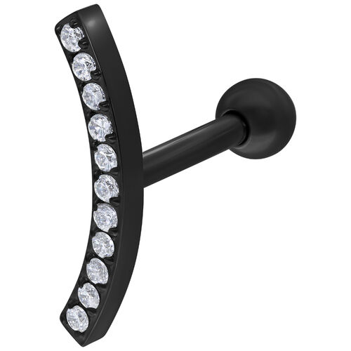 Crystal Bow Earbarbell 