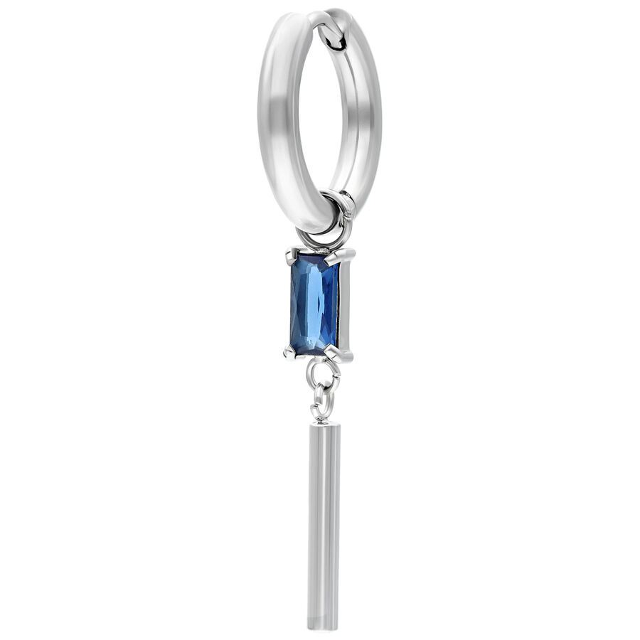 Little Square Crystal Hoops