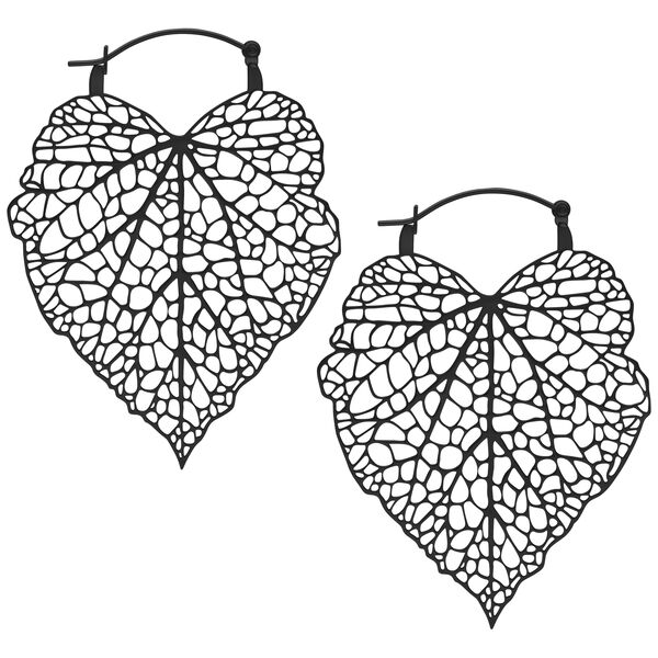 Lovely Leaf Hoops 