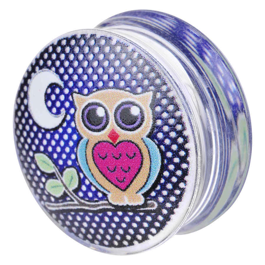 Hand Painted Printing Plug "Night Owl"
