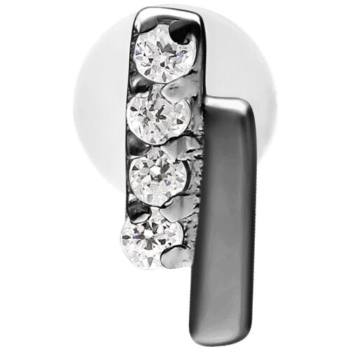 Crystal Flash Push Fit Labret