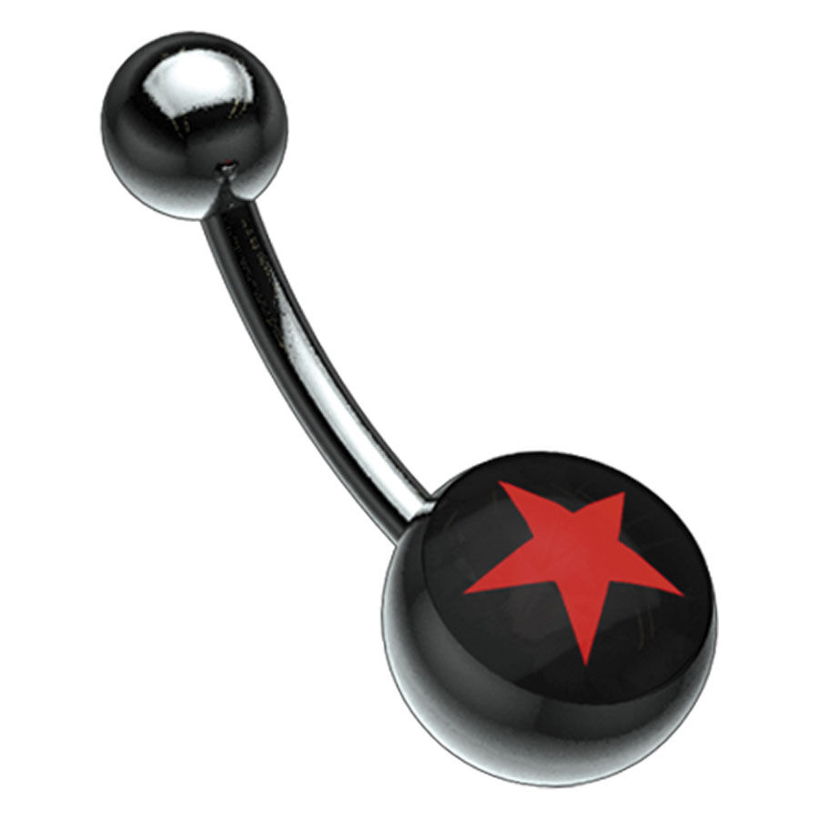 Titan Blackline® Picturebell Red Star Black