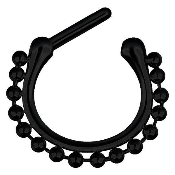 Steel Blackline® - Hinged Septum Shiny Chain