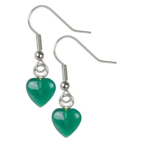 Wildkitten® - Emerald Heart Earrings