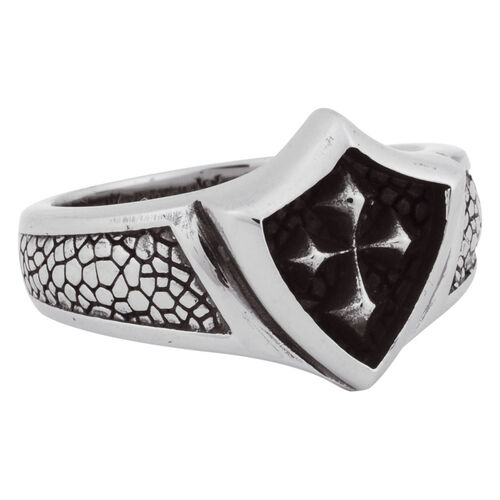 Steel Basicline® Kool Katana Shield Casting Ring Motiv 4