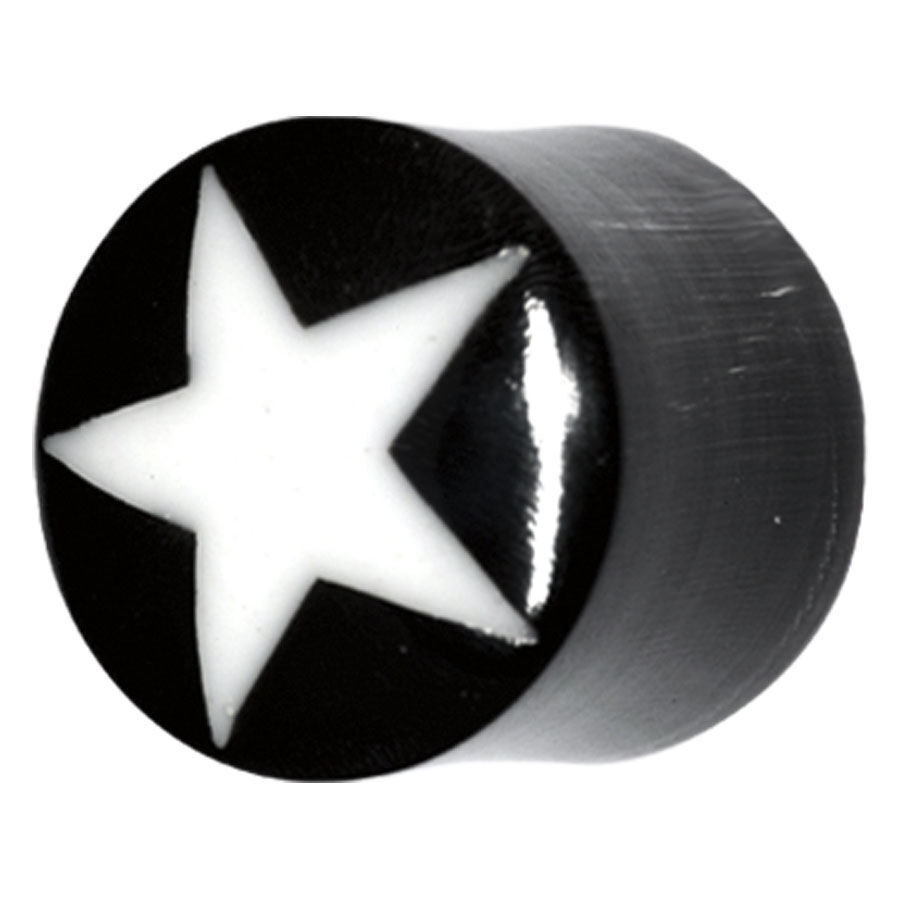 Buffalo Horn White Star Plug