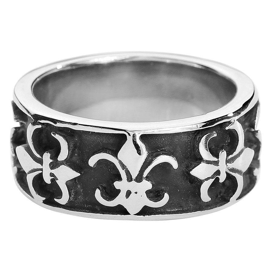 Steel Basicline® Fleur de Lis Ring