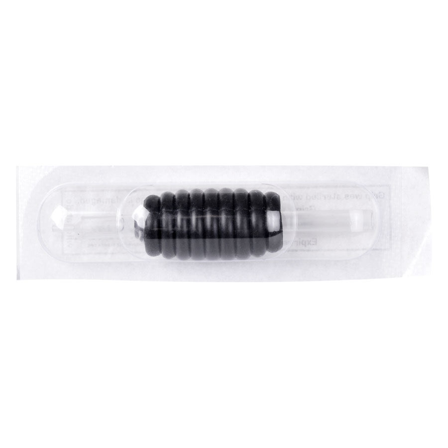 The Signature® - Disposable Clear Tip - Soft Knurled Rubber Grips Round Tube